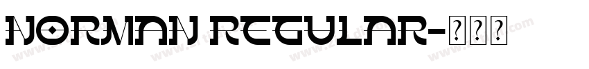 Norman Regular字体转换 Norman Regular字体转换
